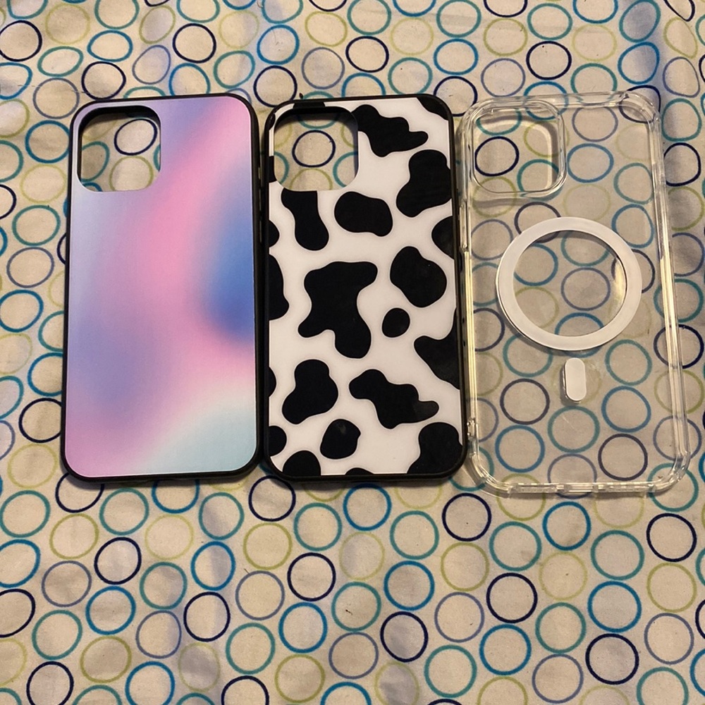 A set of 3 iPhone 12 Pro Max cases